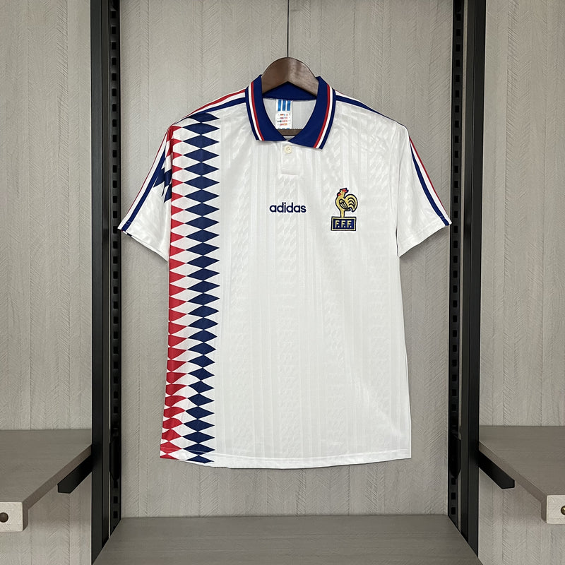 Camisa II França Retrô | 94/95 Torcedor Adidas - Branca