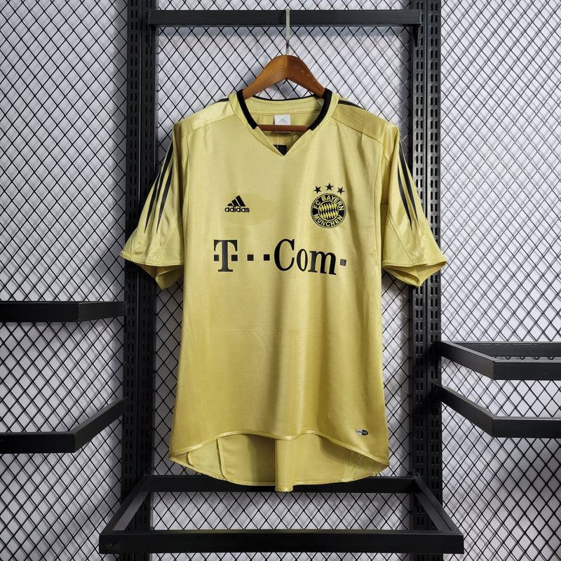Camisa II Bayern de Munique Retrô | 04/05 Adidas - Dourada