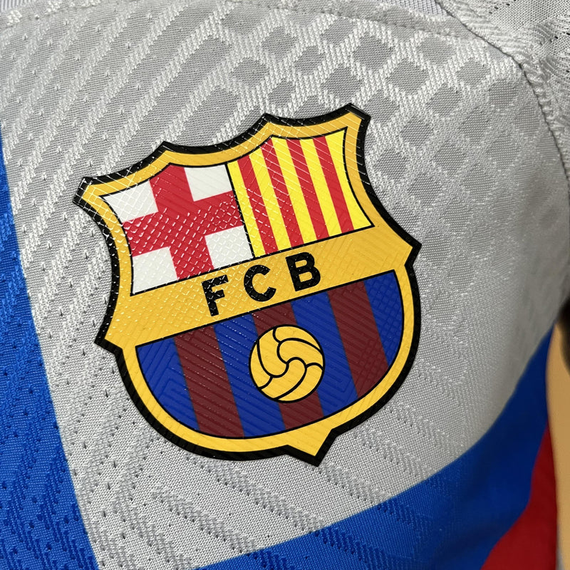 Camisa III Barcelona | 22/23 Modelo Jogador Nike - Cinza