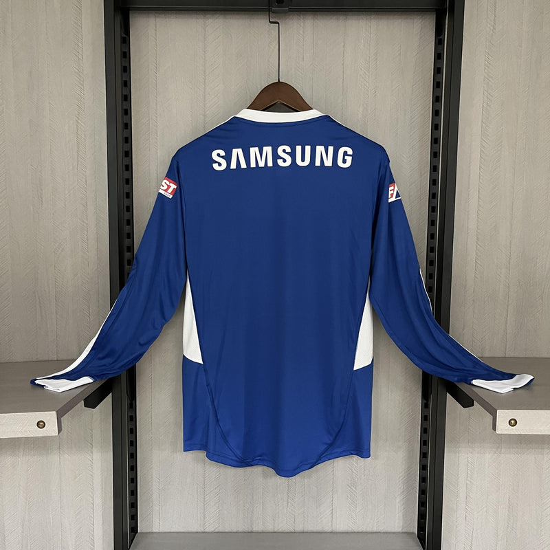 Camisa III Palmeiras Retrô | 2009 Torcedor Adidas - Azul e Branca - Manga Longa