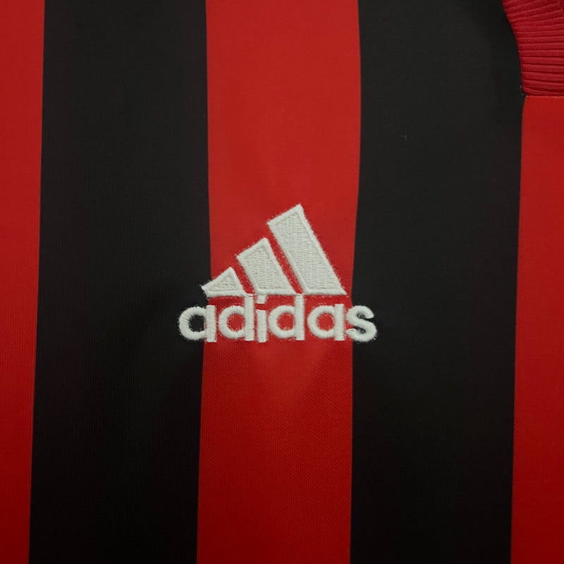 Camisa I Bayer Leverkusen Retrô | 01/02 Adidas - Vermelha e Preta