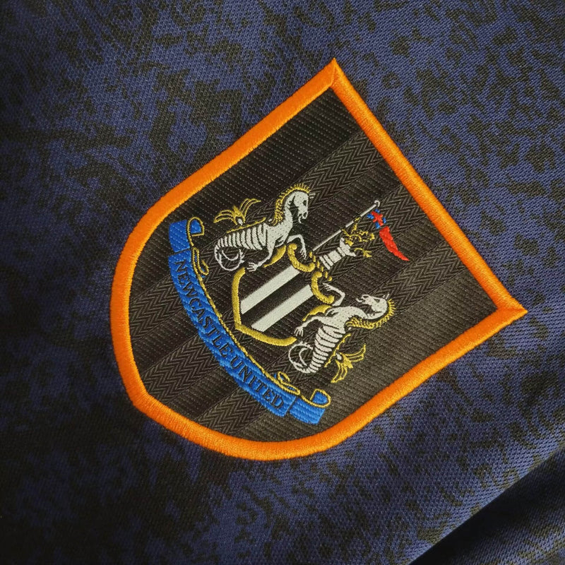 Camisa II Newcastle Retrô | 97/98 Adidas - Azul Verde e Amarela