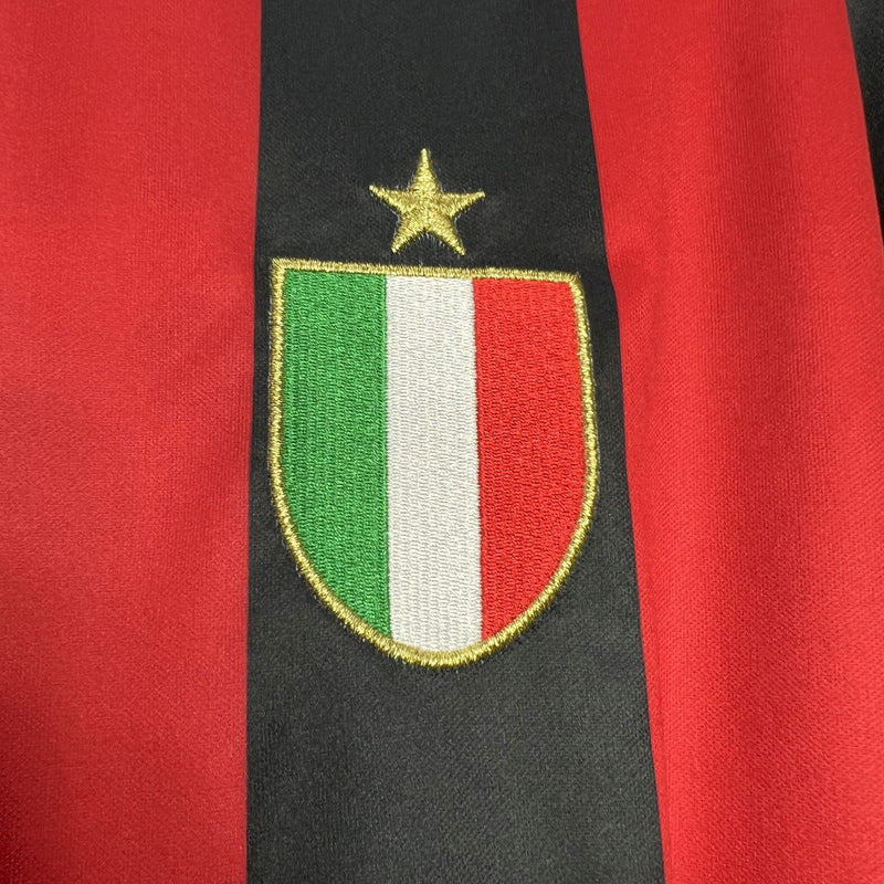 Camisa I Milan Retrô | 88/89 Kappa - Vermelha e Preta