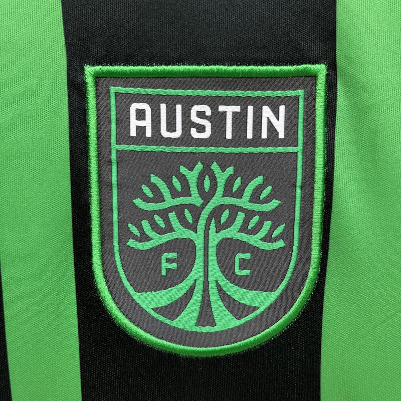 Camisa I Austin FC | 23/24 Torcedor Adidas - Verde e Preta