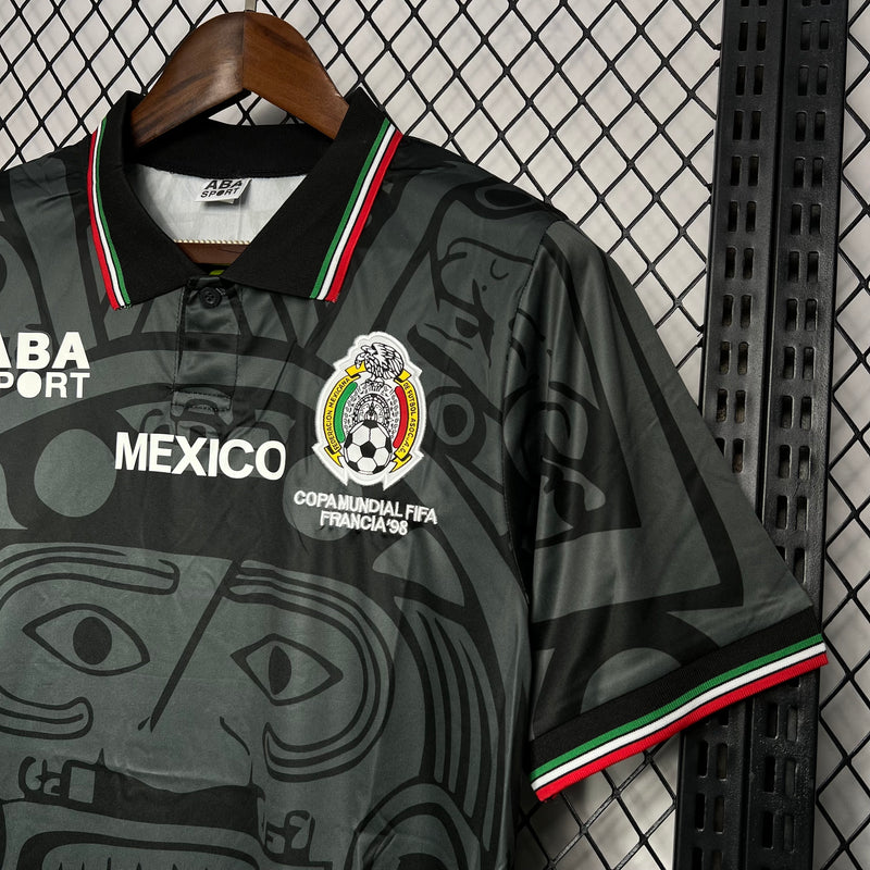 Camisa III México Retrô | 1998 ABA Sport - Preta