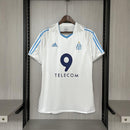 Camisa I Olympique de Marseille Retrô | 2002/03 Adidas- Branca e Azul