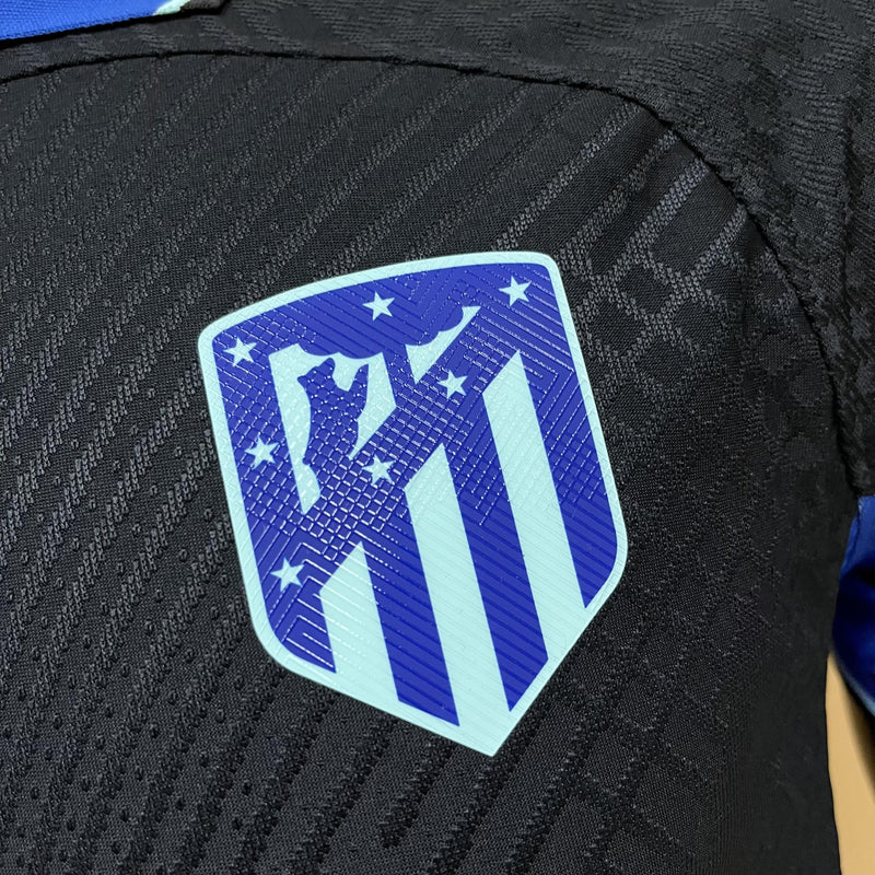 Camisa II Atlético de Madrid | 22/23 Modelo Jogador Nike - Preta e Azul