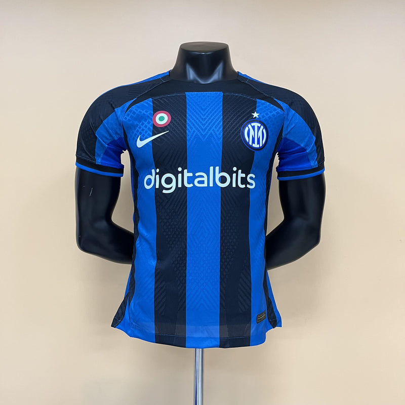 Camisa I Inter de Milão | 22/23 Modelo Jogador Nike - Azul e Preta