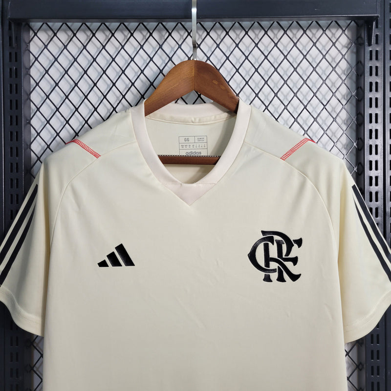 Camisa de Treino Flamengo | 23/24 Torcedor Adidas - Off White