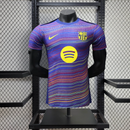 Camisa Pré Jogo Barcelona | 25/26 Modelo Jogador Nike - Azul Vermelha e Amarela