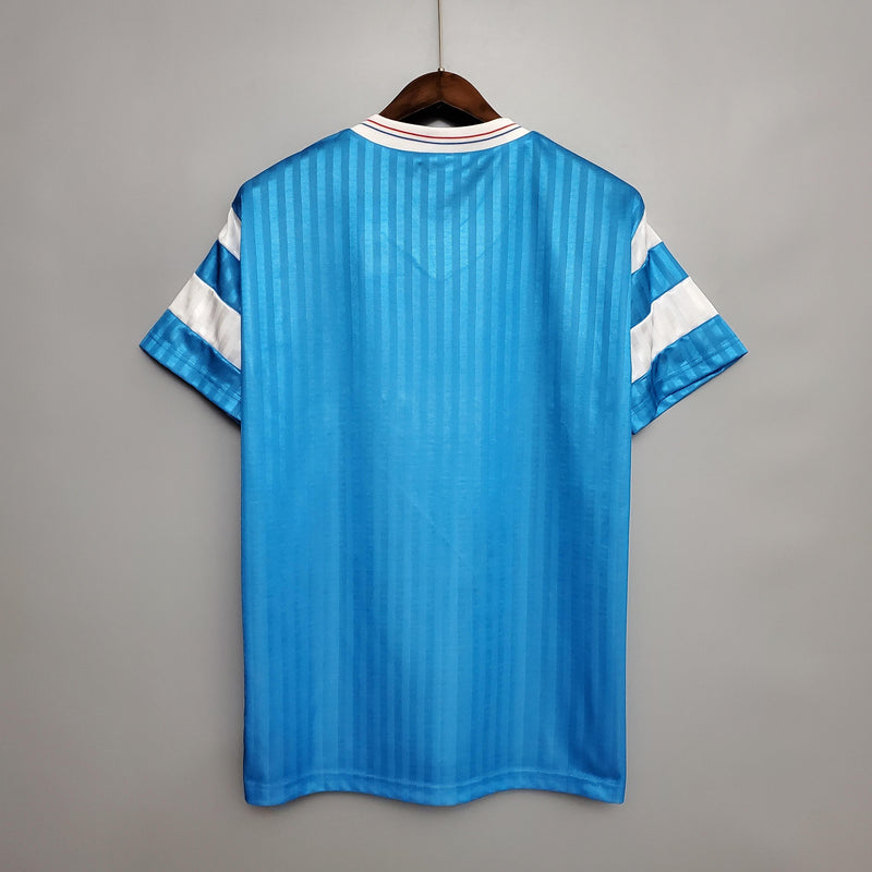 Camisa II Olympique de Marseille Retrô | 1990 Adidas - Azul