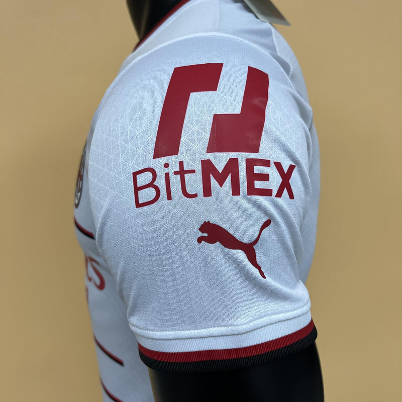 Camisa II Milan | 22/23 Modelo Jogador Puma - Branca e Vermelha