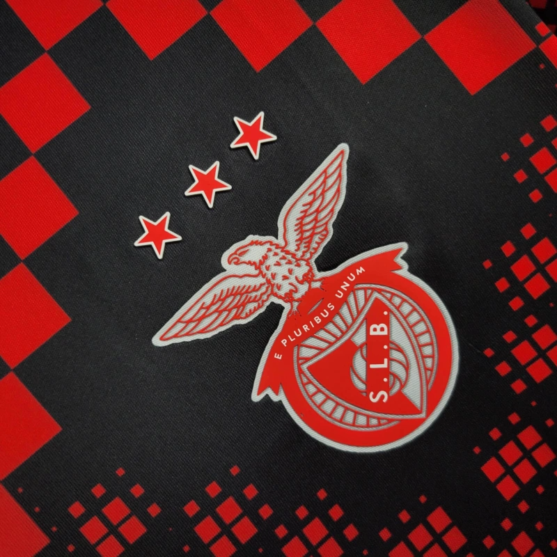 Camisa Pré Jogo Benfica | 25/26 Torcedor Adidas - Vermelha e Preta