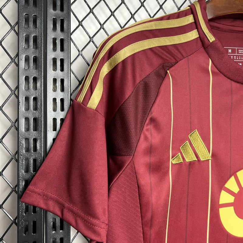 Camisa I Roma | 24/25 Torcedor Adidas - Clarete e dourado