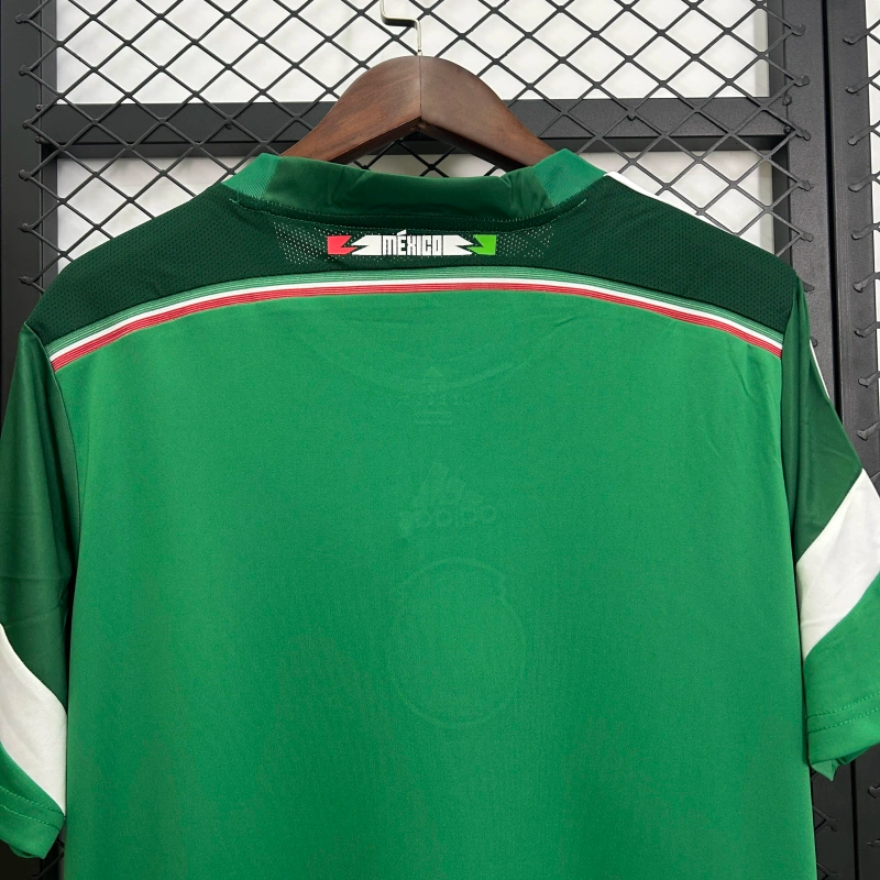 Camisa I México Retrô | 2014 Adidas - Verde Branca e Vermelha