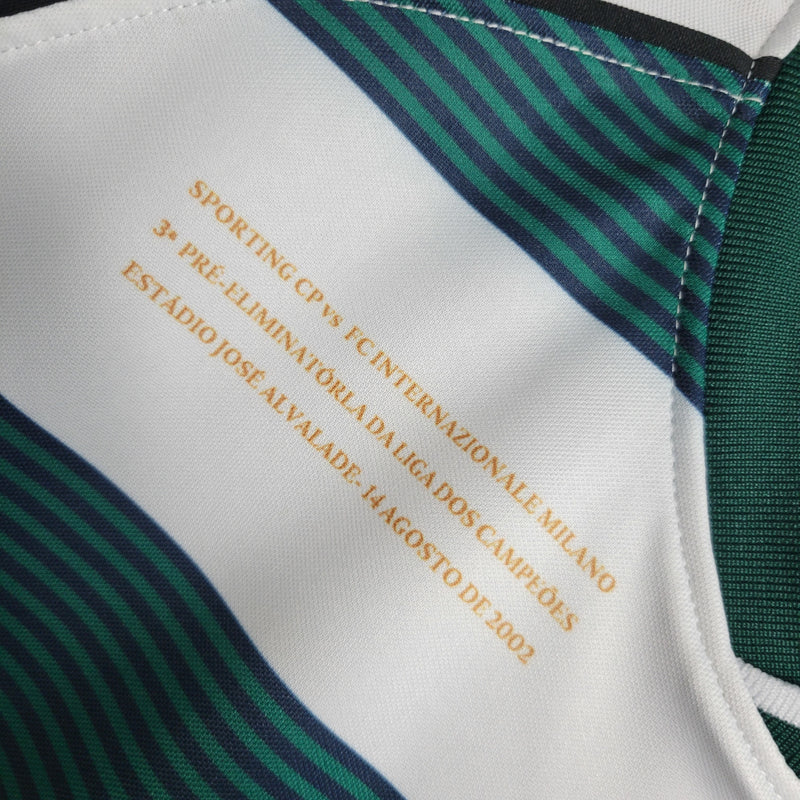 Camisa I Sporting Retrô | 01/03 Reebok - Branca e Verde