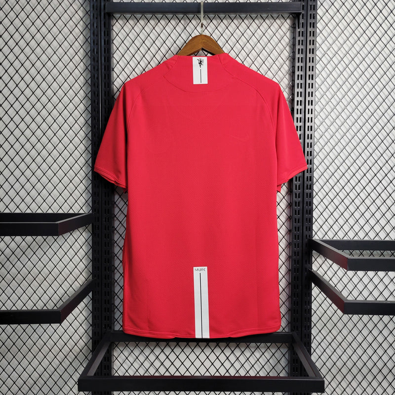 Camisa Champions League Manchester United Retrô | 07/08 Nike - Vermelha