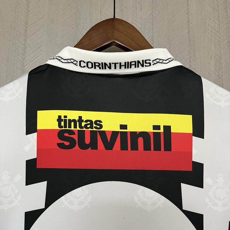 Camisa III Corinthians Retrô | 95/96 Penalty - Preta e Branca