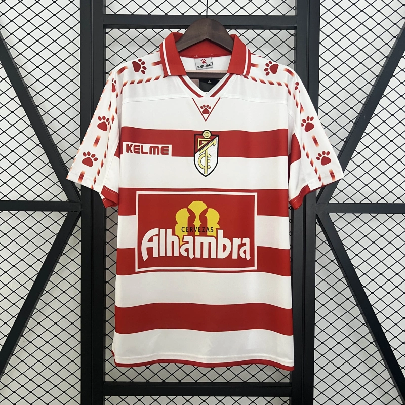 Camisa I Granada Retrô | 97/98 Kelme - Vermelha e Branca