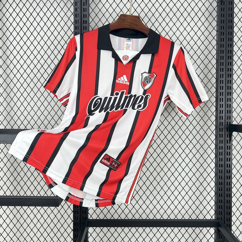 Camisa III River Plate Retrô | 99/90 Adidas - Vermelha Preta e Branca