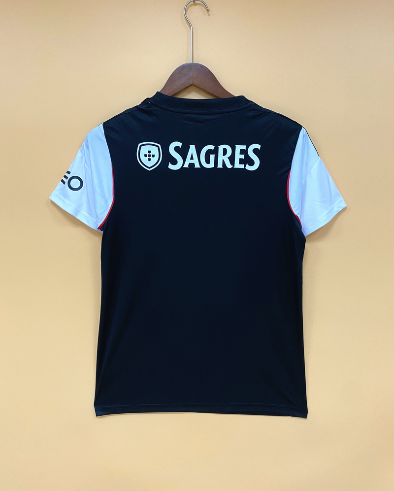 Camisa II Benfica Retrô | 13/14 Torcedor Adidas - Preta e Branca