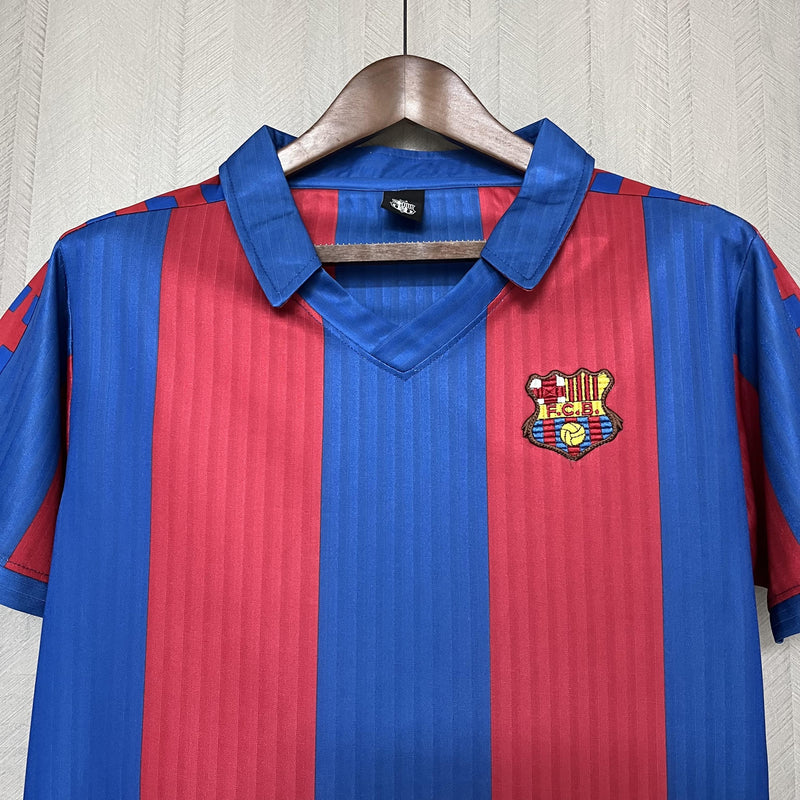 Camisa I Barcelona Retrô | 1991/92 Torcedor - Vermelha e Azul
