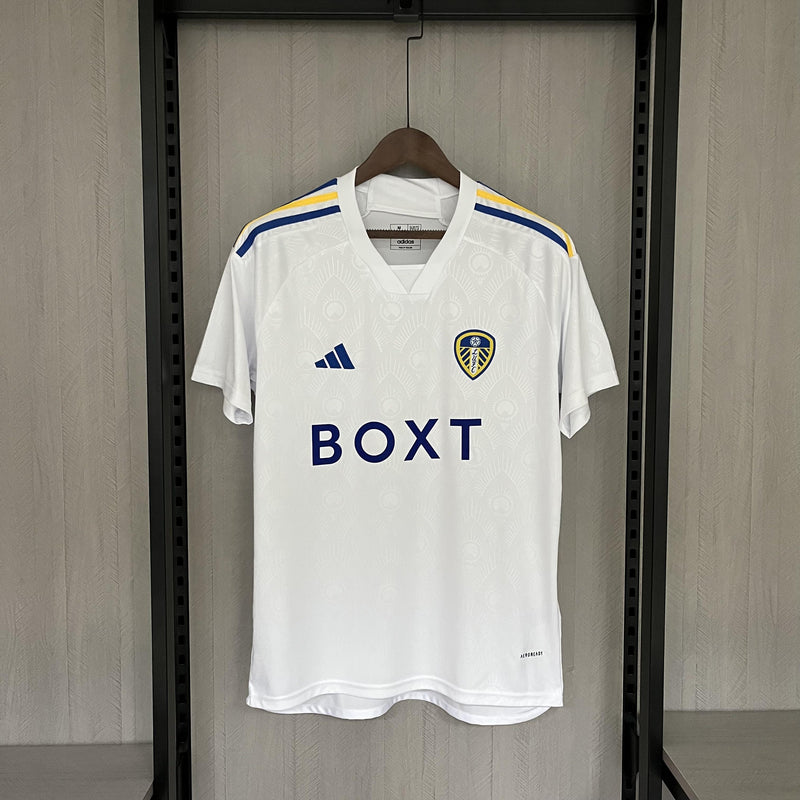 Camisa I Leeds United | 23/24 Torcedor Adidas - Branca