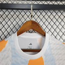 Camisa Pré Jogo Real Madrid | 24/25 Torcedor Adidas - Branca Laranja e Cinza