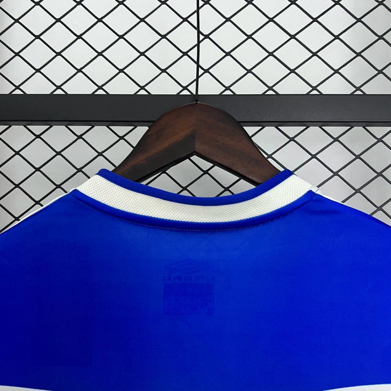 Camisa I Málaga Retrô | 04/06 Umbro - Azul e Branca