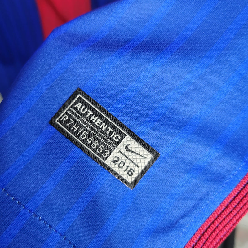 Camisa I Barcelona Retrô | 16/17 Nike - Vermelha e Azul