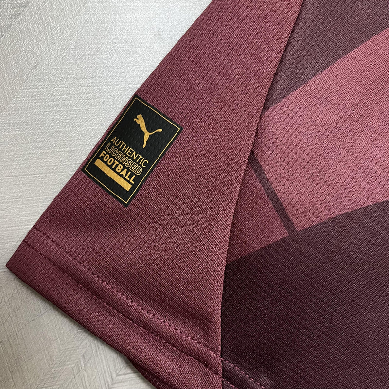 Camisa III Manchester City | 24/25 Torcedor Puma - Bordô