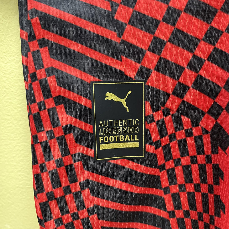 Camisa IV Milan | 23/24 Torcedor Puma - Preta e Vermelha