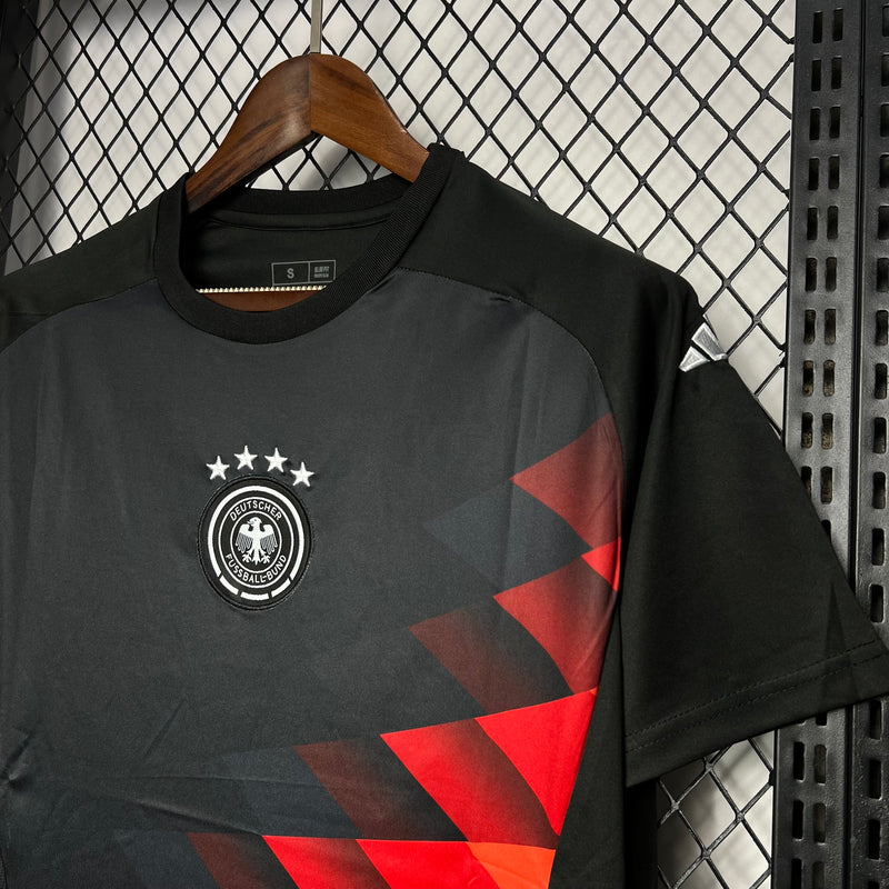 Camisa Pré Jogo Alemanha | 2024 Torcedor Adidas - Preta