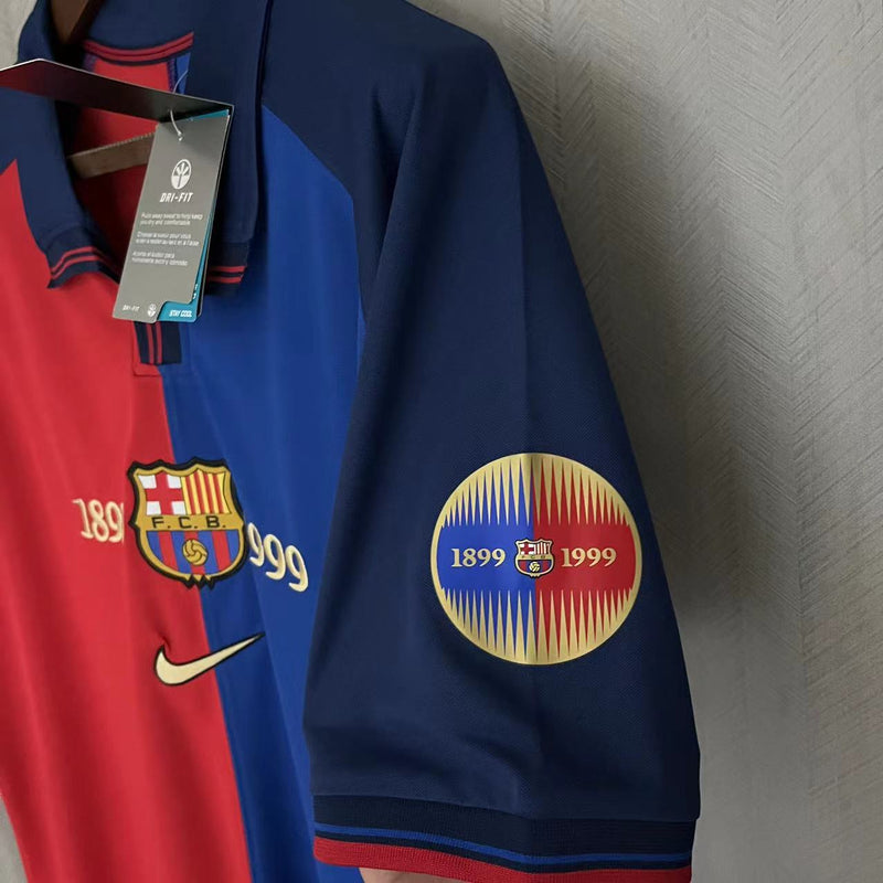 Camisa I Centenário Barcelona Retrô | 1999 Nike - Vermelha e Azul