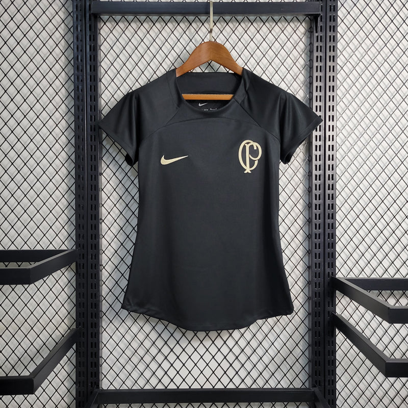 Camisa de Treino Corinthians | 23/24 Torcedor Nike - Preta - Feminina
