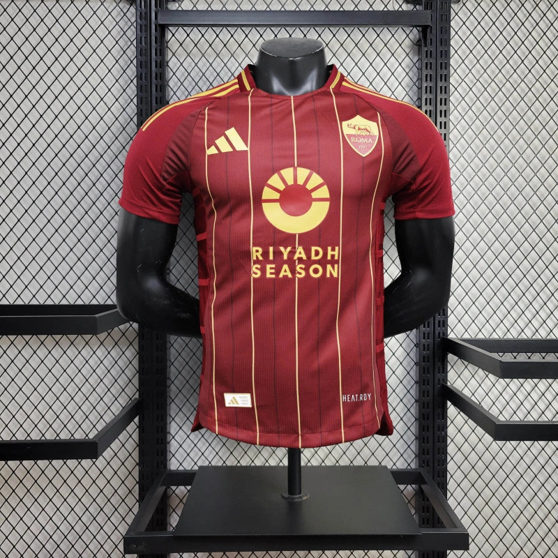 Camisa I Roma | 24/25 Modelo Jogador Adidas - Clarete e Dourado