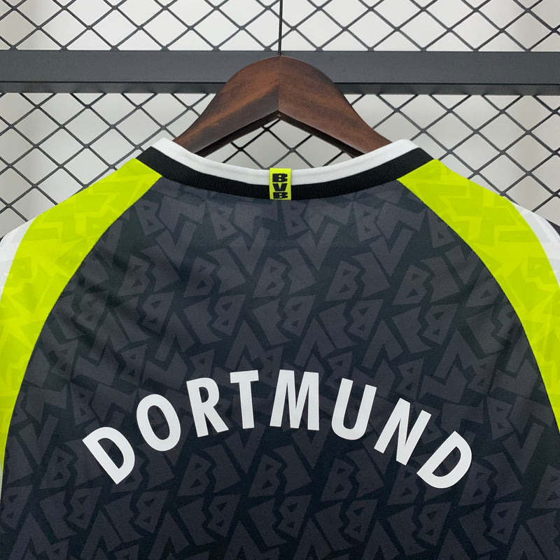 Camisa II Borussia Dortmund Retrô | 95/96 Nike - Preta e Amarela