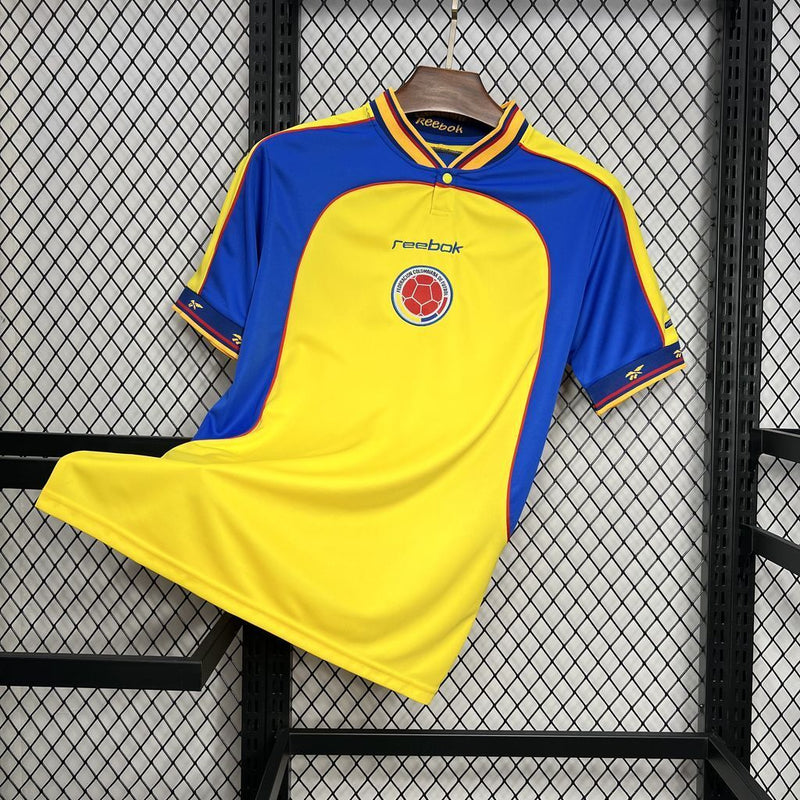 Camisa I Colômbia Retrô | 2001 Reebok - Amarela e Azul