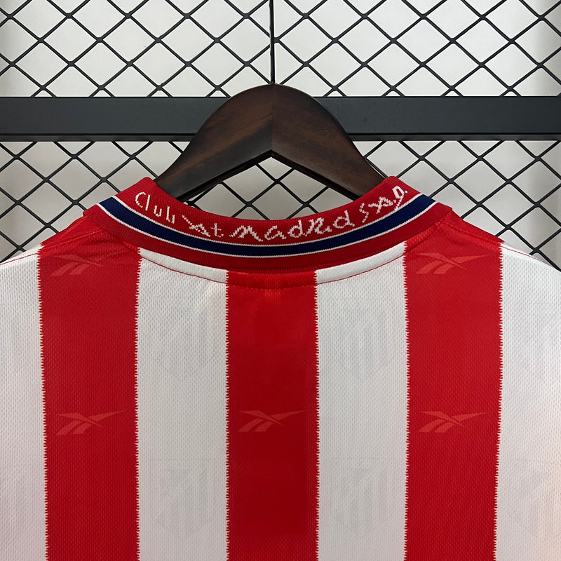 Camisa I Atlético de Madrid Retrô | 98/99 Reebok - Vermelha e Branca