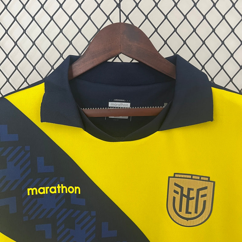 Camisa I Equador | 2024 Torcedor Marathon - Amarela e Azul