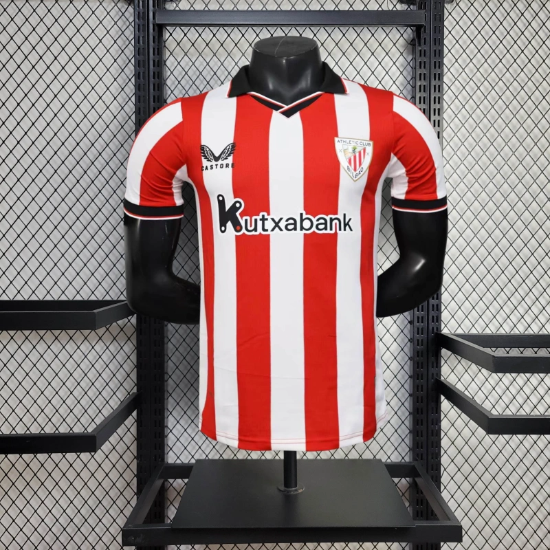 Camisa I Athletic Bilbao | 25/26 Modelo Jogador Castore - Vermelha e Branca