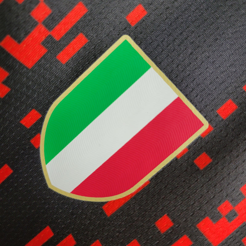 Camisa IV Milan | 23/24 Torcedor Puma - Preta e Vermelha