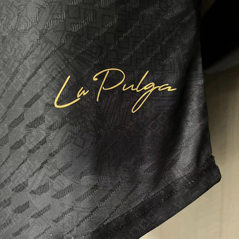 Camisa "La Pulga" Argentina | 23/24 Modelo Jogador - Preta