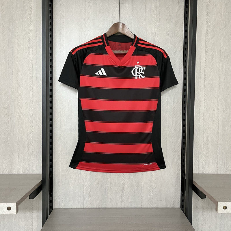 Camisa I Flamengo | 25/26 Torcedor Adidas - Vermelha e Preta - Feminina