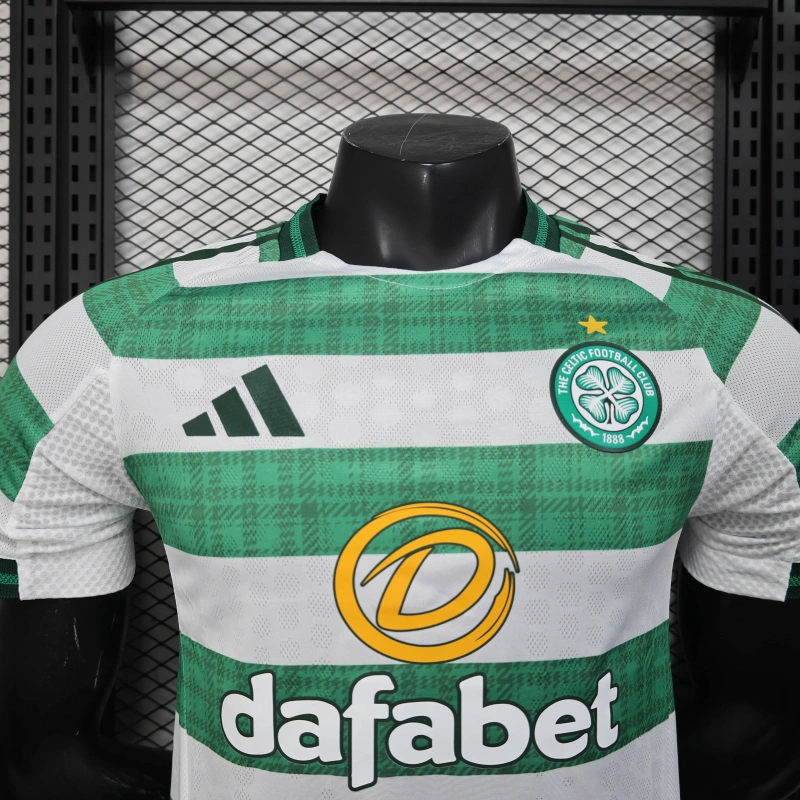 Camisa I Celtic | 25/26 Modelo Jogador Adidas - Verde e Branca