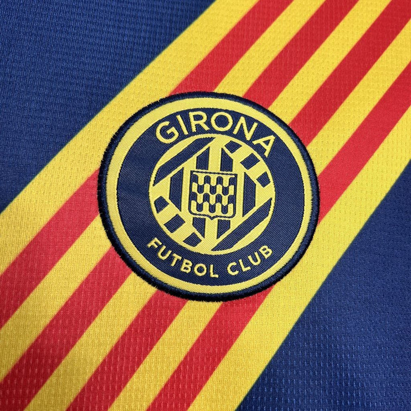 Camisa II Girona | 24/25 Torcedor Puma - Azul Amarela e Vermelha