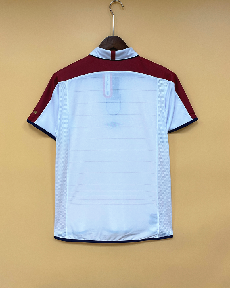 Camisa I Inglaterra Retrô | 2004 Torcedor Umbro - Branca