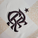 Camisa Pré Jogo Flamengo | 24/25 Torcedor Adidas - Branca e Marrom - Feminina