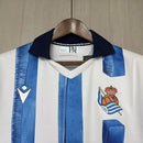 Camisa I Real Sociedad | 23/24 Torcedor Macron - Branca e Azul