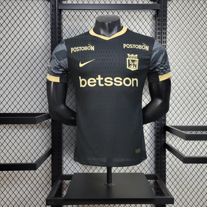 Camisa II Atlético Nacional | 25/26 Modelo Jogador Nike - Preta e Dourada